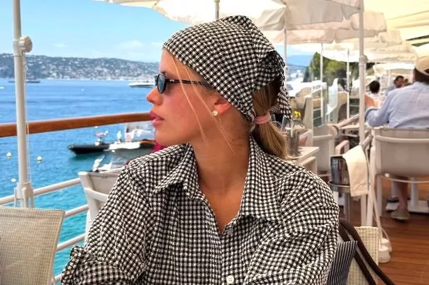 Sofia Richie’s gingham co-ord and matching £25 headscarf nail summer’s ‘picnic-core’ trend