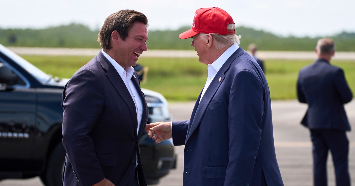 You’ll always be my friend’: Trump and Ron DeSantis put aside rivalry at ‘Alligator Alcatraz’