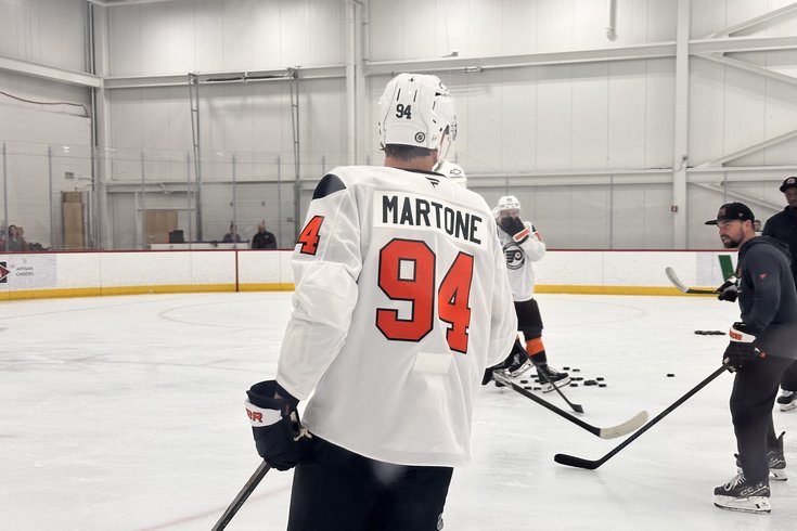 Porter Martone, Wayne Simmonds reunite at Flyers development camp