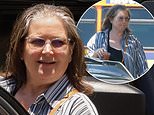 Smiling Bridget Fonda, 61, goes for lunch as she continues to show off weight loss