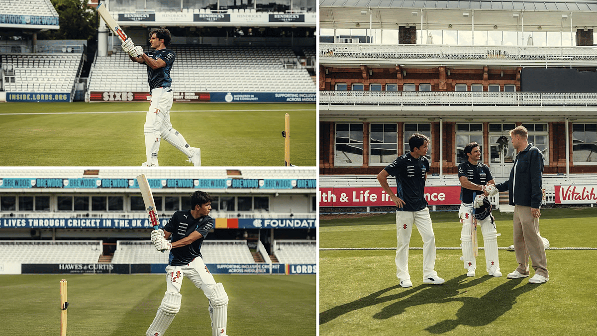 Cricket X F1: Carlos Sainz and Alex Albon Play Cricket At Lords As Andrew Flintoff Watches From Sidelines; Video