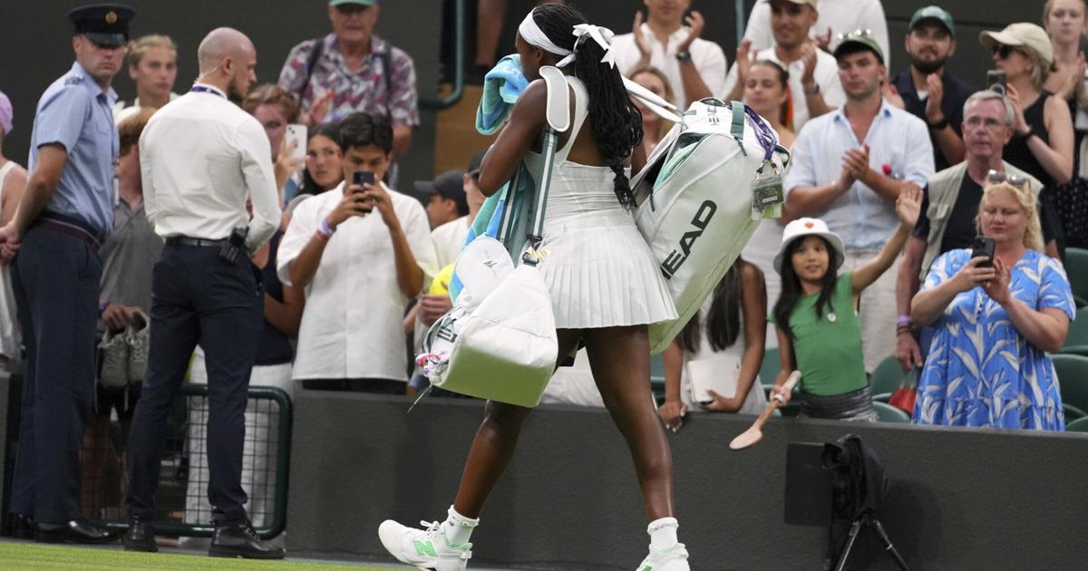 Coco Gauff disappointed, but not looking to dwell, over early Wimbledon exit