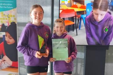 Primary school wins award for work to reduce waste