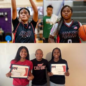 Local basketball travel team awards scholarship to former players