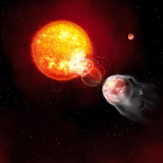 A Clingy, Cotton Candy Exoplanet Is Causing Its Host Star to Flare Up
