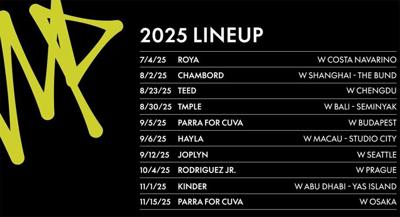 W Hotels Expands its Signature ‘W Presents’ Series with the Unveiling of the 2025 Global Tour Lineup