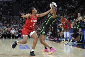 Missing Clark, Fever soar past Lynx 74-59 to win WNBA Commissioner’s Cup