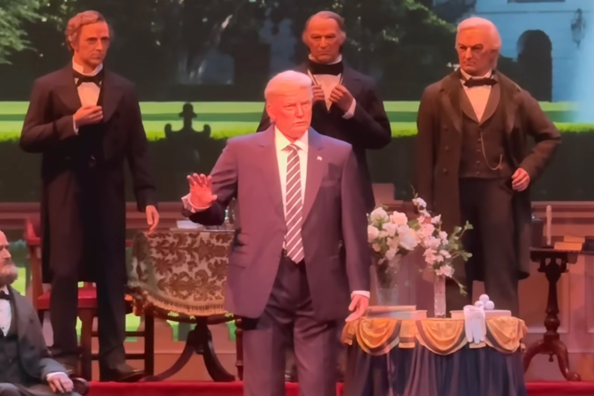 The Trump Robot Has Returned to Center Stage at Disney World, With a Facelift